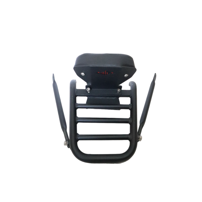 MotoCare Pipe Carrier with Backrest for TVS Apache RTR 200 | Heavy Duty Luggage Rack with Pillion Comfort Support