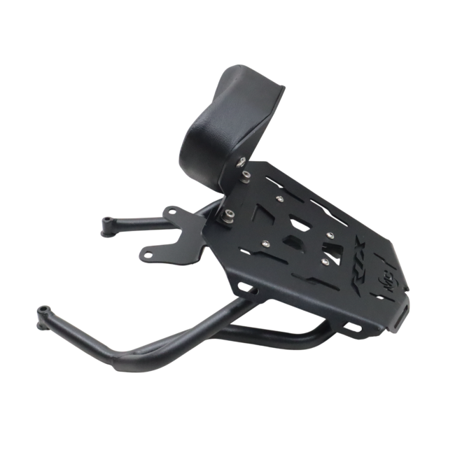 MotoCare Pipe Carrier with Backrest for TVS Apache RTX 300 – Heavy Duty Rear Luggage Rack with Pillion Support