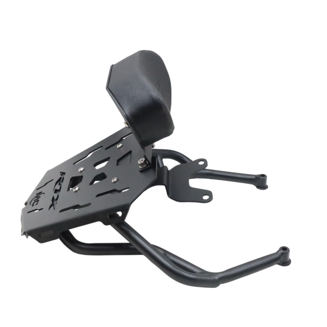 MotoCare Pipe Carrier with Backrest for TVS Apache RTX 300 – Heavy Duty Rear Luggage Rack with Pillion Support