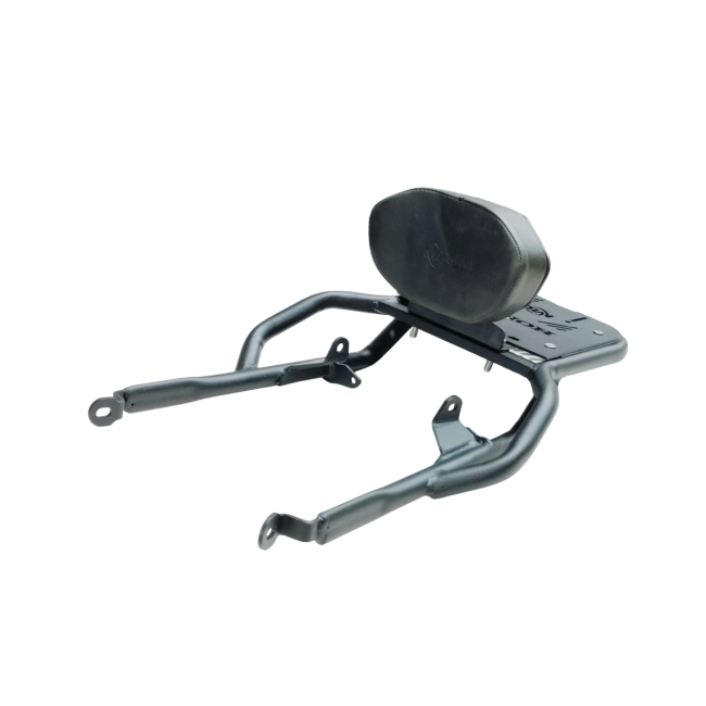MotoCare Pipe Carrier with Backrest for Honda CB350 | Heavy Duty Luggage Rack with Pillion Back Support