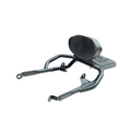 MotoCare Pipe Carrier with Backrest for Honda CB350 | Heavy Duty Luggage Rack with Pillion Back Support