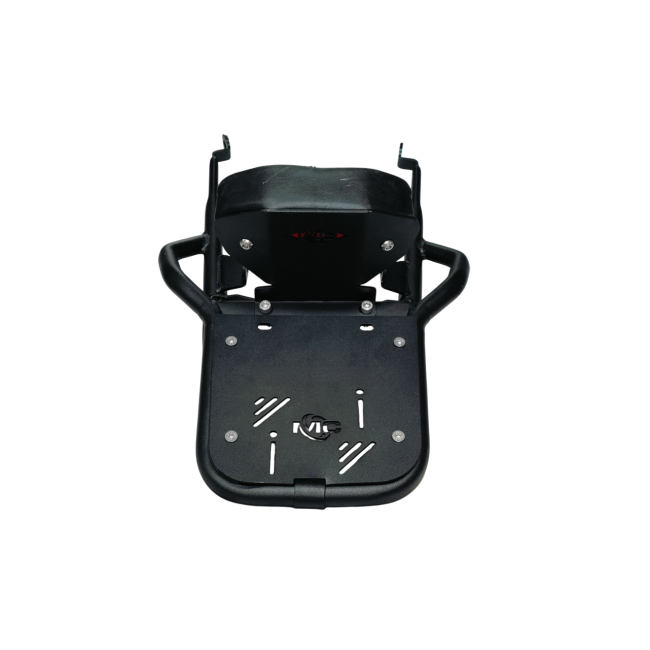 MotoCare Pipe Carrier with Backrest for Honda CB350 | Heavy Duty Luggage Rack with Pillion Back Support