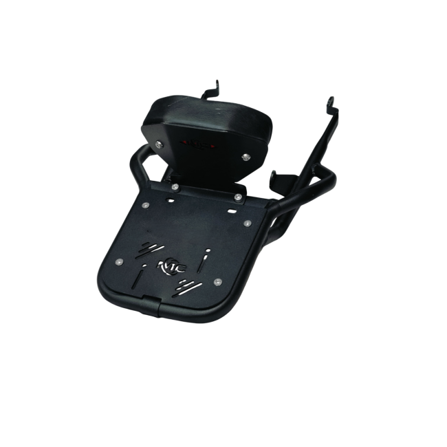 MotoCare Pipe Carrier with Backrest for Honda CB350 | Heavy Duty Luggage Rack with Pillion Back Support