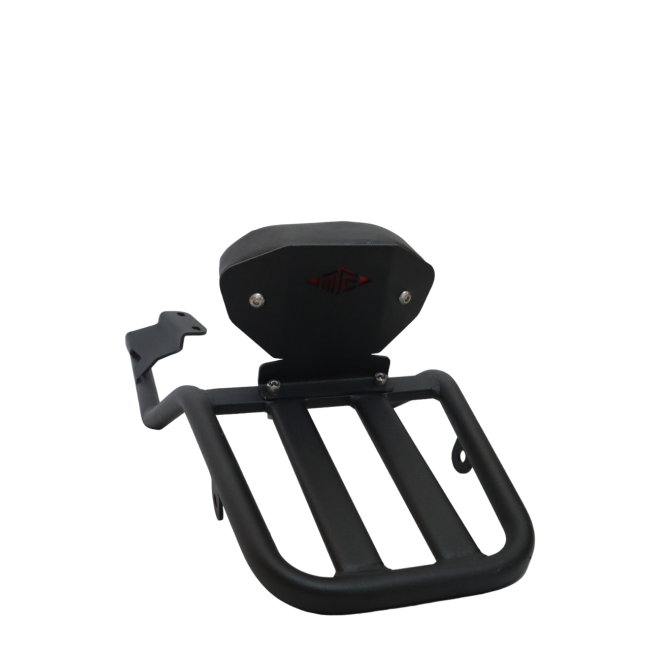 Motocare Pipe Carrier with Backrest for Yamaha FZ-X – Heavy Duty Luggage Rack with Pillion Support