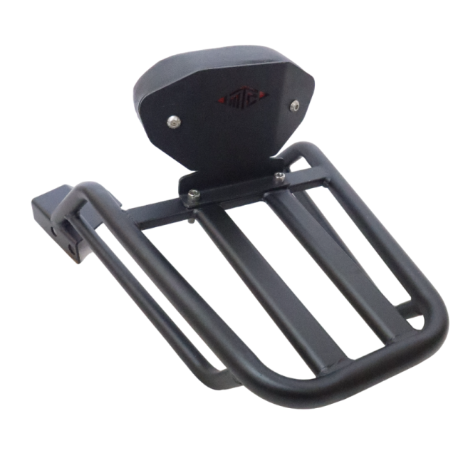 Motocare Pipe Carrier with Backrest for Yamaha FZS 25 | Heavy Duty Rear Luggage Rack with Pillion Support