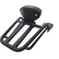 Motocare Pipe Carrier with Backrest for Yamaha FZS 25 | Heavy Duty Rear Luggage Rack with Pillion Support