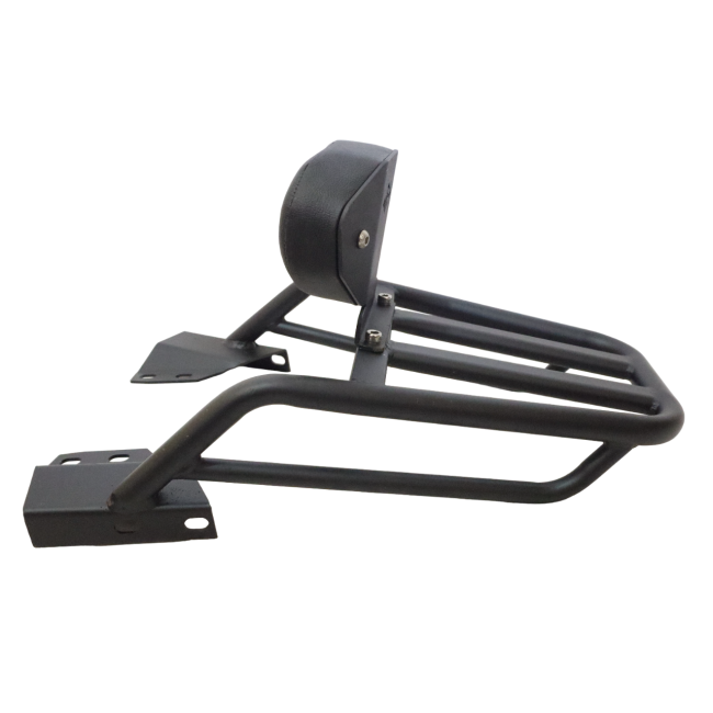 Motocare Pipe Carrier with Backrest for Yamaha FZS 25 | Heavy Duty Rear Luggage Rack with Pillion Support