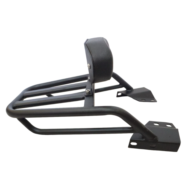 Motocare Pipe Carrier with Backrest for Yamaha FZS 25 | Heavy Duty Rear Luggage Rack with Pillion Support