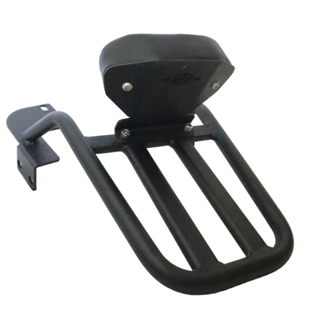 Motocare Pipe Carrier with Backrest for Yamaha FZ V3 – Heavy Duty Luggage Carrier with Cushion Support