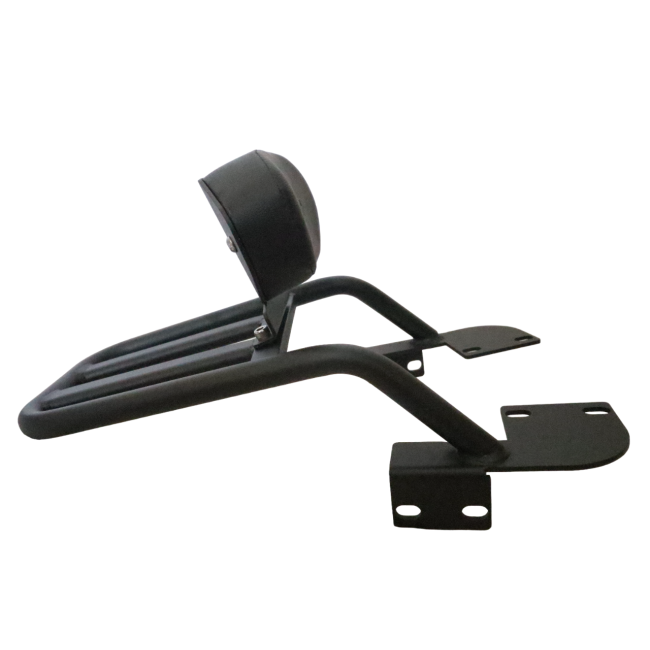 Motocare Pipe Carrier with Backrest for Yamaha FZ V3 – Heavy Duty Luggage Carrier with Cushion Support