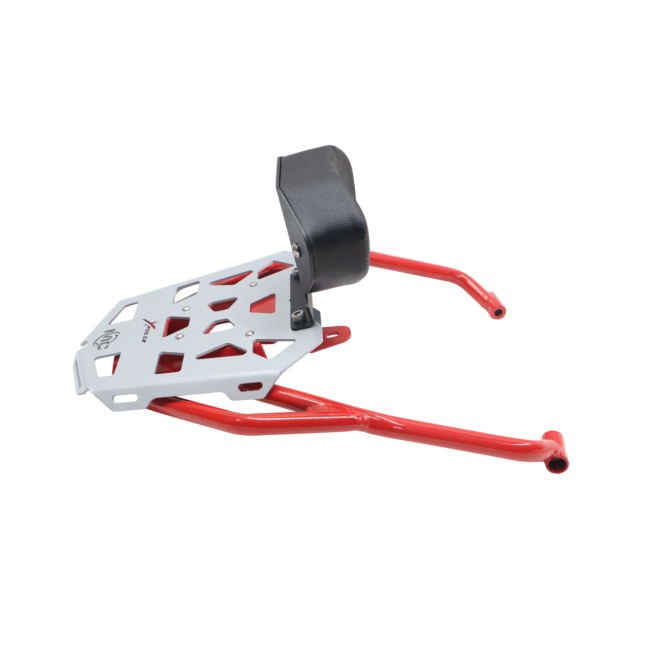 MotoCare Pipe Carrier with Backrest for Hero XPulse 210 | Heavy Duty Luggage Rack | Touring Comfort Support