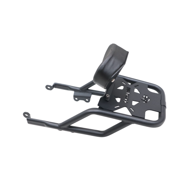 Motocare Kawasaki W175 Pipe Carrier with Backrest – Motocare Heavy-Duty Luggage Rack & Pillion Comfort Support | Touring Carrier for W175