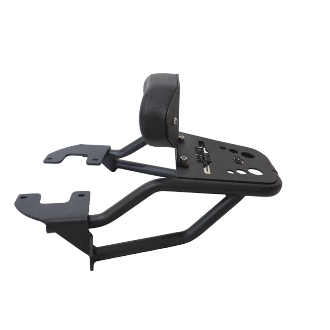 MotoCare Pipe Carrier with Backrest for Hero Mavrick 440 | Heavy Duty Luggage Rack with Pillion Back Support