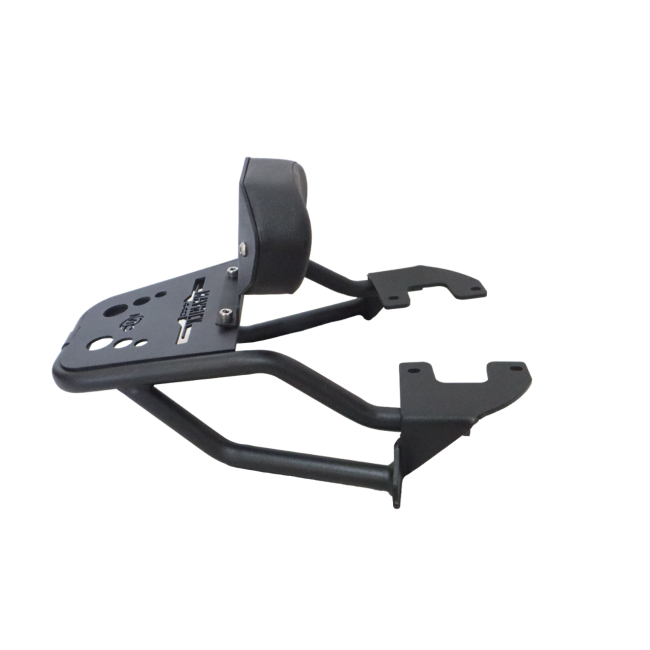 MotoCare Pipe Carrier with Backrest for Hero Mavrick 440 | Heavy Duty Luggage Rack with Pillion Back Support