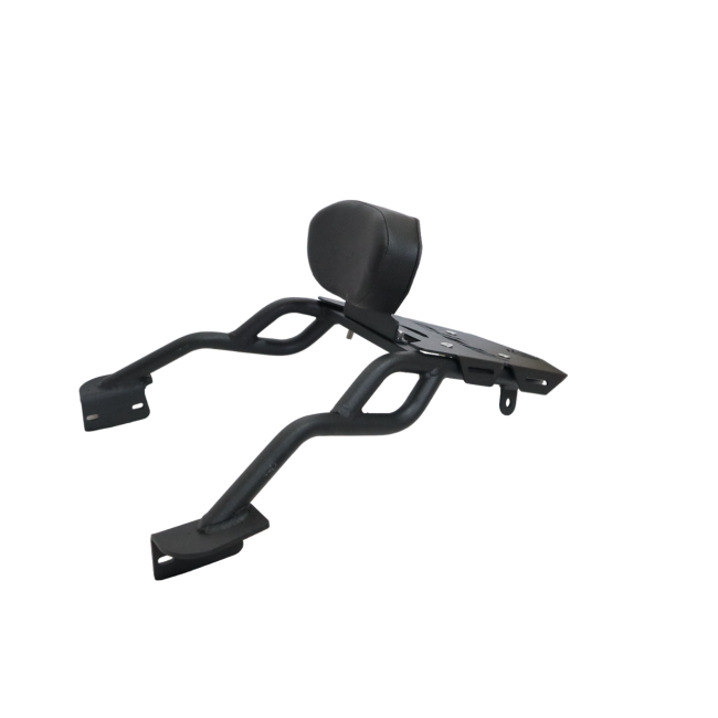 MotoCare Pipe Carrier with Backrest for Mahindra Mojo | Heavy Duty Luggage Rack with Pillion Support