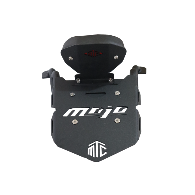 MotoCare Pipe Carrier with Backrest for Mahindra Mojo | Heavy Duty Luggage Rack with Pillion Support