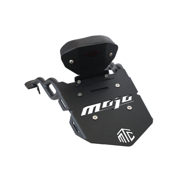 MotoCare Pipe Carrier with Backrest for Mahindra Mojo | Heavy Duty Luggage Rack with Pillion Support