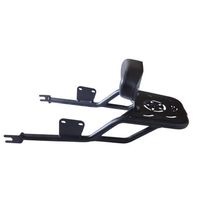 MotoCare Pipe Carrier with Backrest for Royal Enfield Classic 350 Reborn | Rear Luggage Rack
