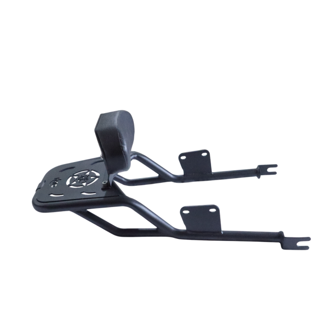 MotoCare Pipe Carrier with Backrest for Royal Enfield Classic 350 Reborn | Rear Luggage Rack