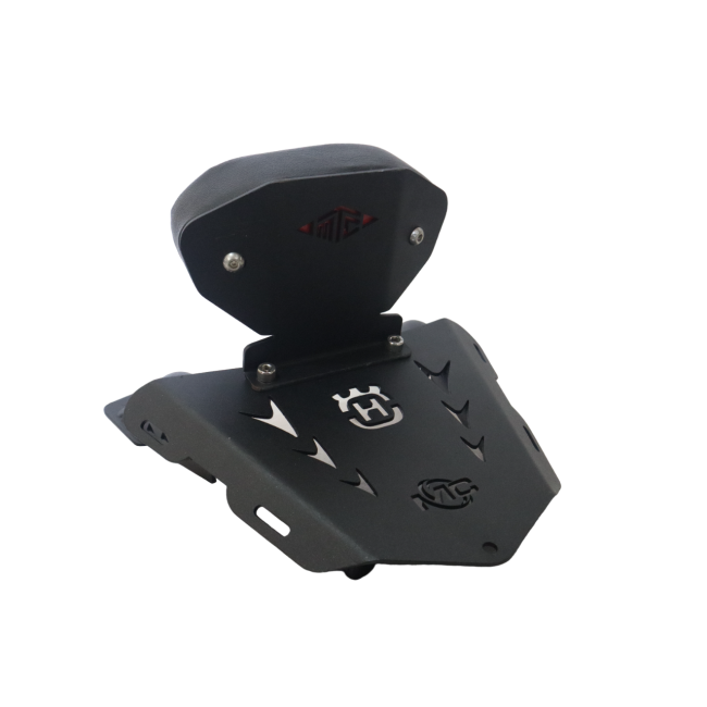 MotoCare Pipe Carrier with Backrest for Husqvarna Vitpilen 250 | Pillion Comfort & Luggage Support