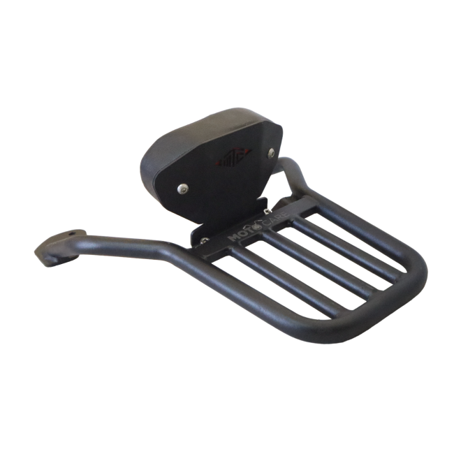 Motocare Pipe Carrier with Backrest for Suzuki V-Strom SX 250 | Heavy Duty Luggage Carrier with Pillion Support