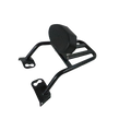 Motocare Dominar 400 Pipe Carrier with Plate and Backrest for Bajaj Dominar 400 – Heavy Duty Touring Luggage Rack with Pillion Support