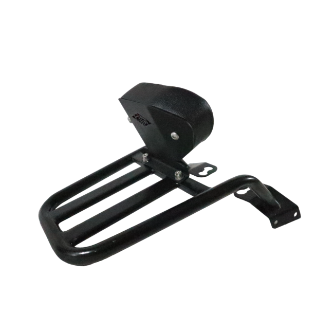 Motocare Dominar 400 Pipe Carrier with Plate and Backrest for Bajaj Dominar 400 – Heavy Duty Touring Luggage Rack with Pillion Support