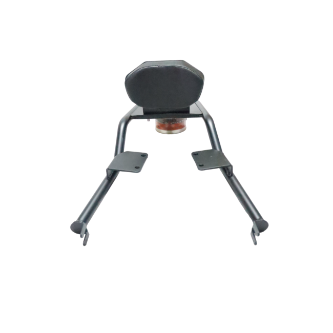 MotoCare Pipe Carrier with Backrest & Plate for Royal Enfield Hunter 350 | Rear Luggage Rack