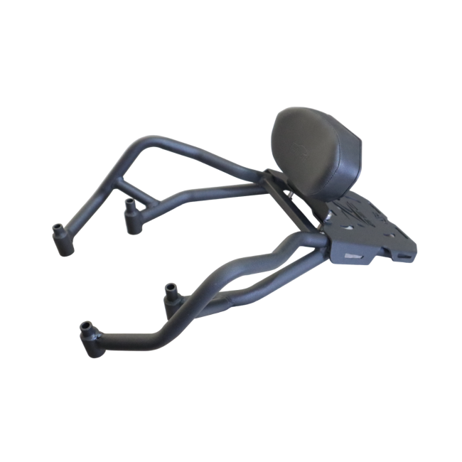 Motocare Kawasaki Z 650 Pipe Carrier with Plate & Backrest – Motocare Heavy-Duty Luggage Carrier | Touring Backrest Rack for Z650