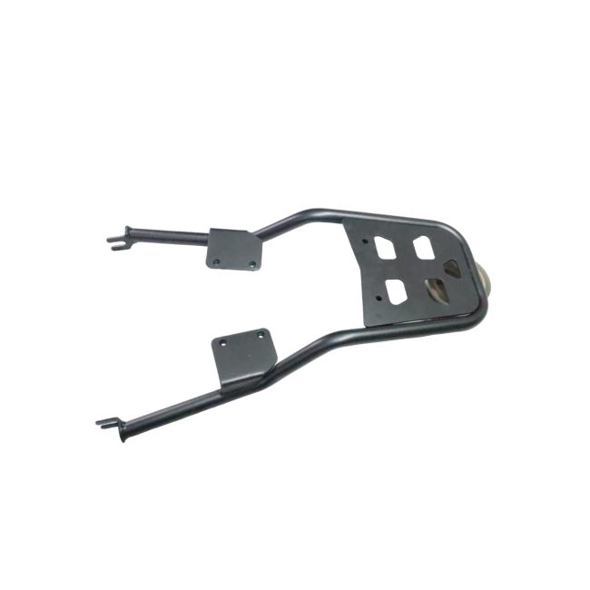MotoCare Pipe Carrier with Plate for Royal Enfield Hunter 350 | Rear Luggage Rack