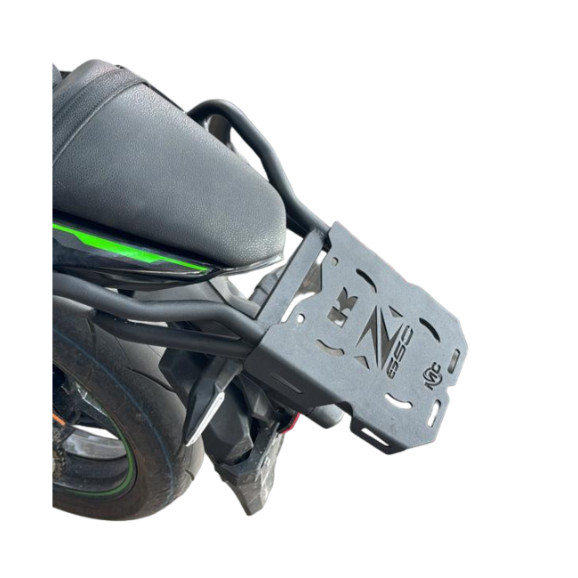 Kawasaki Z 650 Pipe Carrier with Plate – Motocare Heavy-Duty Luggage Rack | Rear Touring Carrier for Z650 Motorcycle