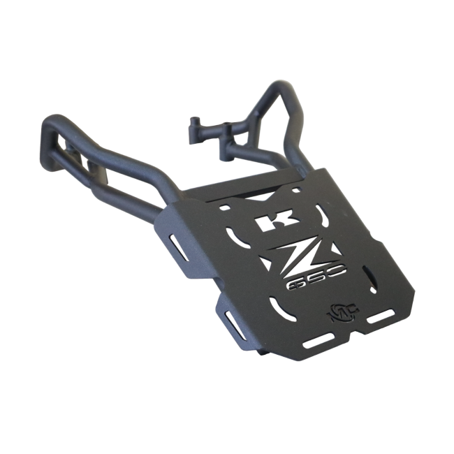 Kawasaki Z 650 Pipe Carrier with Plate – Motocare Heavy-Duty Luggage Rack | Rear Touring Carrier for Z650 Motorcycle