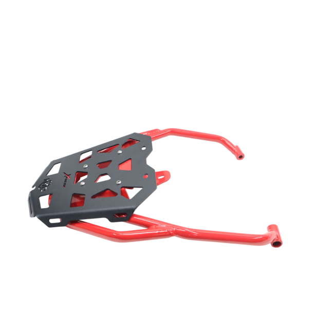 MotoCare Pipe Carrier (Red & Black) for Hero XPulse 210 | Heavy Duty Motorcycle Luggage Rack | Touring Carrier Support