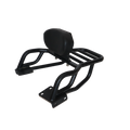 MotoCare Pipe Carrier with Backrest for Hero Xpulse 200 / 200 4V | Heavy Duty Luggage Rack with Passenger Comfort Support