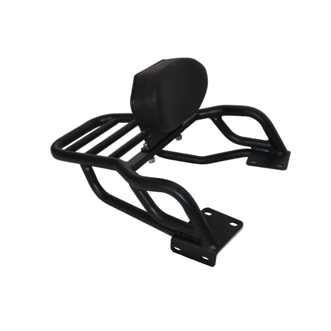 MotoCare Pipe Carrier with Backrest for Hero Xpulse 200 / 200 4V | Heavy Duty Luggage Rack with Passenger Comfort Support
