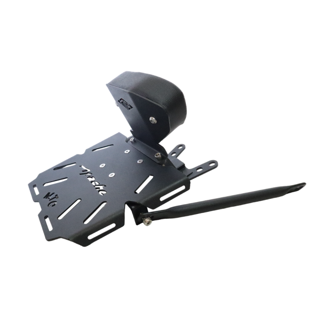 MotoCare Plate Carrier with Backrest for TVS Apache RTR 200 | Heavy Duty Luggage Carrier with Pillion Comfort Support
