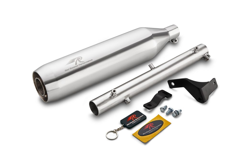 Red Rooster Polestar Pro Polish Exhaust for RE Classic 350 Reborn