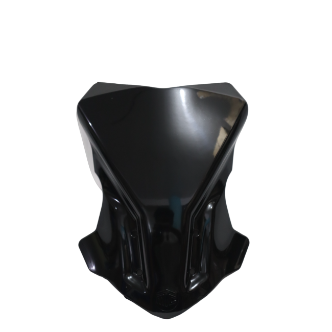 MotoCare Polycarbonate Visor for TVS Apache RTR 310 | Windshield Screen Clear/Smoke/Black | Aerodynamic Wind Deflector