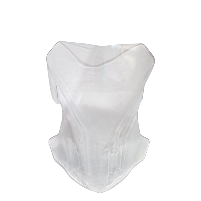 MotoCare Polycarbonate Visor for TVS Apache RTR 310 | Windshield Screen Clear/Smoke/Black | Aerodynamic Wind Deflector