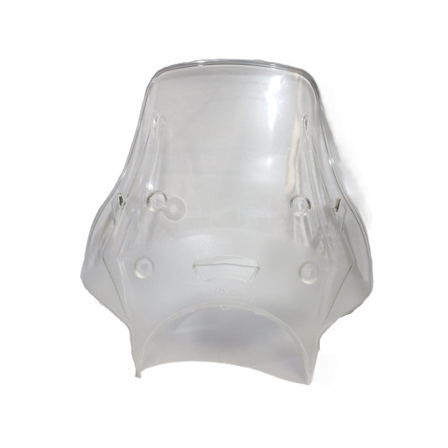 MotoCare Polycarbonate Visor for Royal Enfield Meteor 350 | Windshield Wind Deflector (Clear/Smoke/Black)
