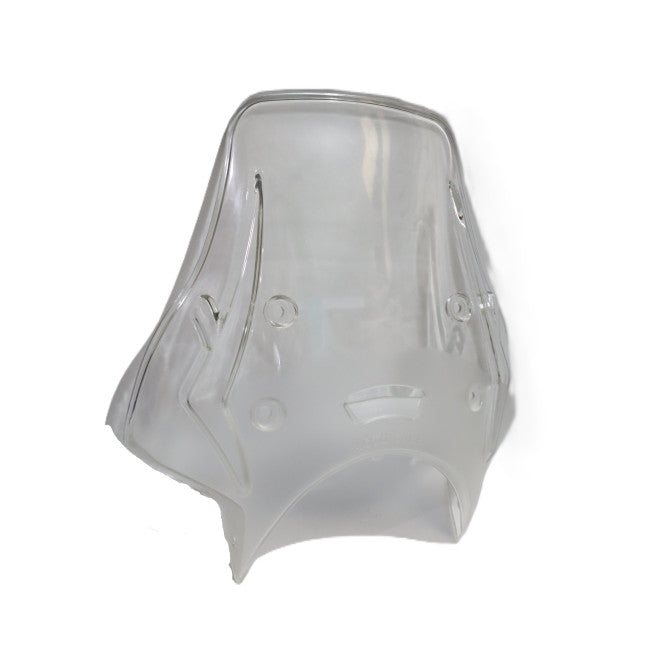MotoCare Polycarbonate Visor for Royal Enfield Meteor 350 | Windshield Wind Deflector (Clear/Smoke/Black)