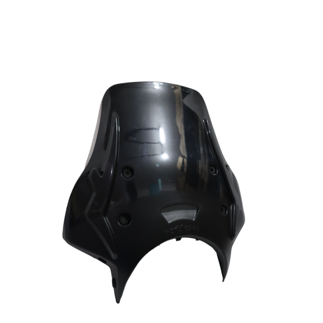 MotoCare Polycarbonate Visor for Royal Enfield Meteor 350 | Windshield Wind Deflector (Clear/Smoke/Black)