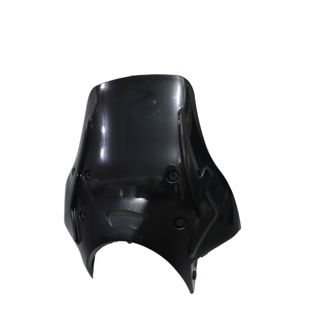MotoCare Polycarbonate Visor for Royal Enfield Meteor 350 | Windshield Wind Deflector (Clear/Smoke/Black)