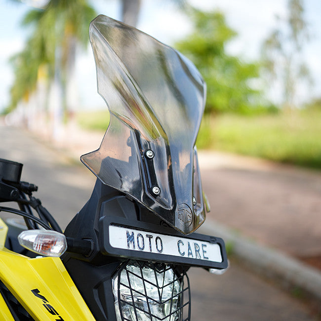 Motocare Polycarbonate Visor for Suzuki V-Strom SX 250 | Windshield Protector (Black, Clear, Smoke)