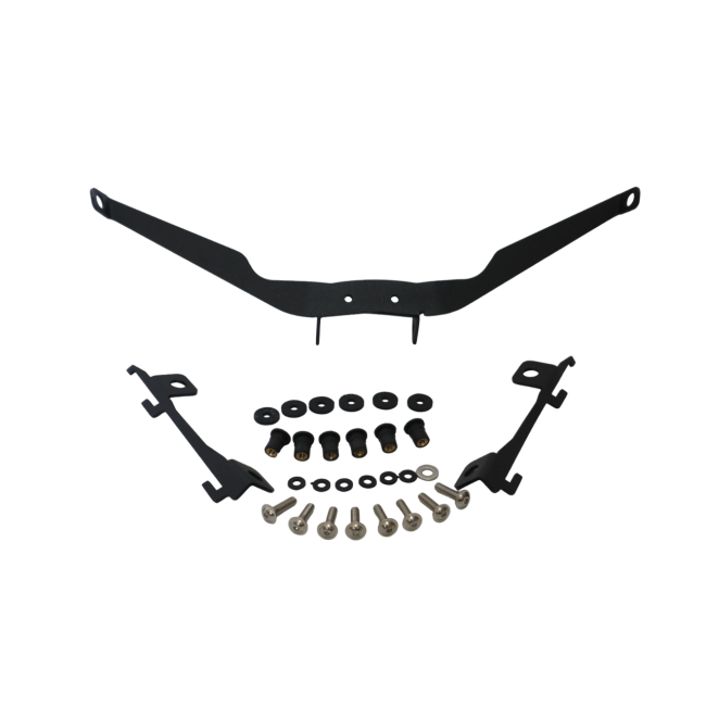MotoCare Polycarbonate Visor for KTM Adventure 250/390 | Windshield Protector & Wind Deflector (Black/Clear/Smoke)