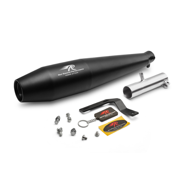 Red Rooster Performance Celesta – Black Matte Exhaust for Jawa 42 2.1