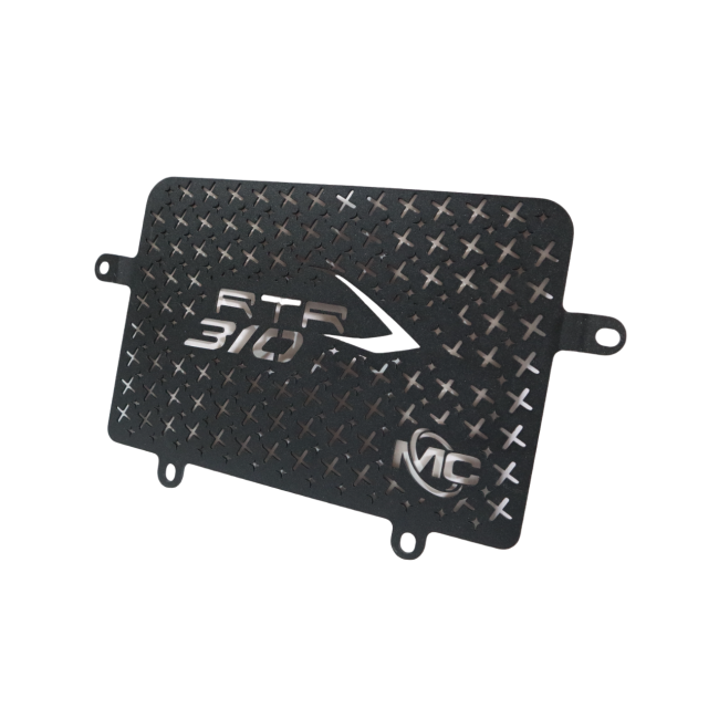 MotoCare Radiator Guard for TVS Apache RTR 310 | Heavy Duty Protection Grill | Engine Cooling Safety Cover (Black/Silver)