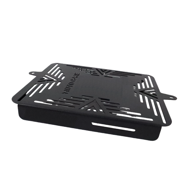 MotoCare Radiator Guard for Scrambler 400X | Heavy Duty Engine Cooling Protector (Black / Silver)