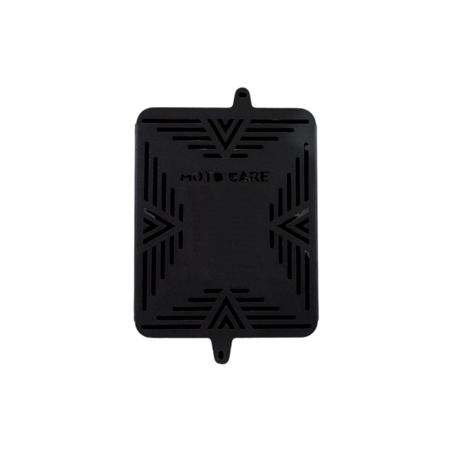 MotoCare Radiator Guard for Scrambler 400X | Heavy Duty Engine Cooling Protector (Black / Silver)
