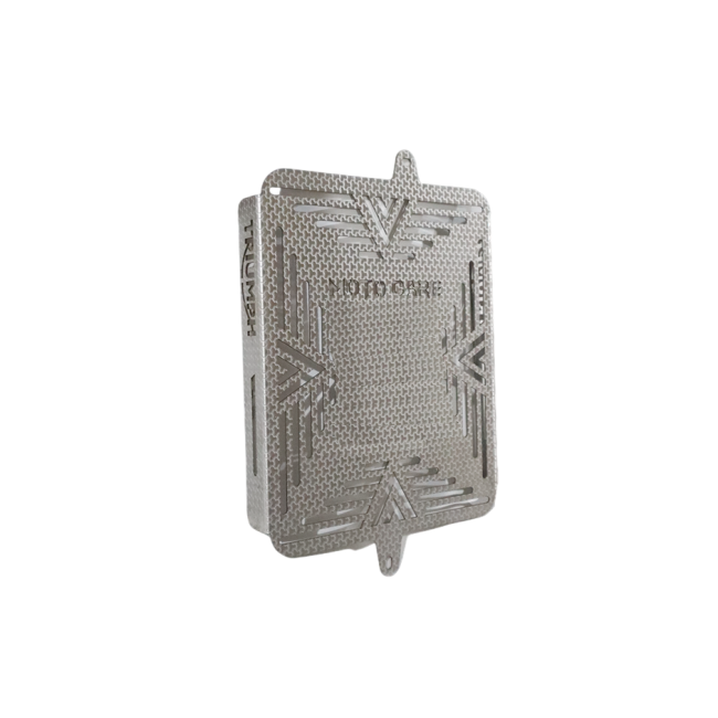 MotoCare Radiator Guard for Scrambler 400X | Heavy Duty Engine Cooling Protector (Black / Silver)